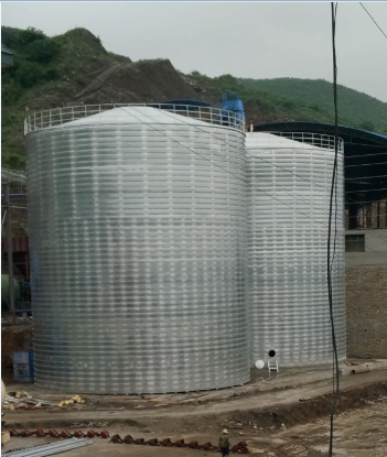 左贡粮食钢板仓的安装全过程不用热焊接